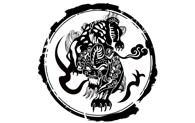 手绘-传统图腾贴纸