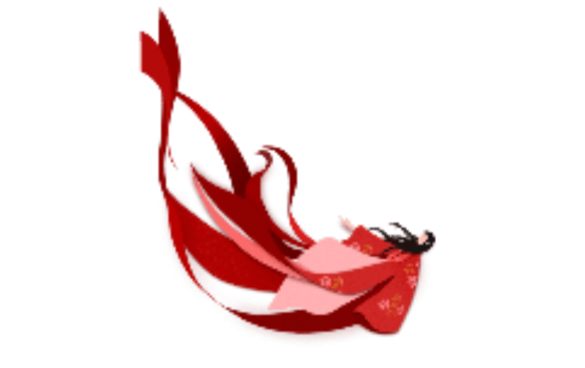紫霞中国风手绘动态贴纸