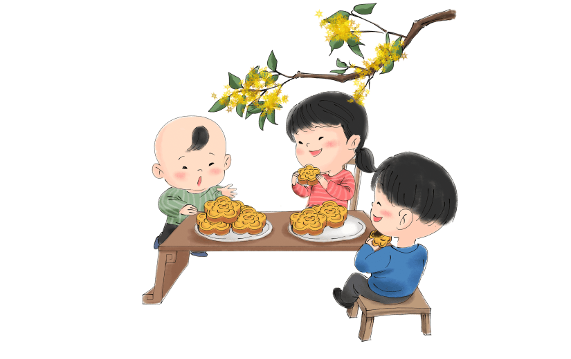 水墨-中秋节节日元素人物场景5