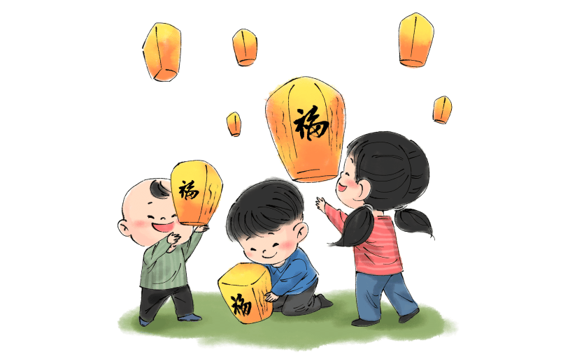 水墨-中秋节节日元素人物场景2