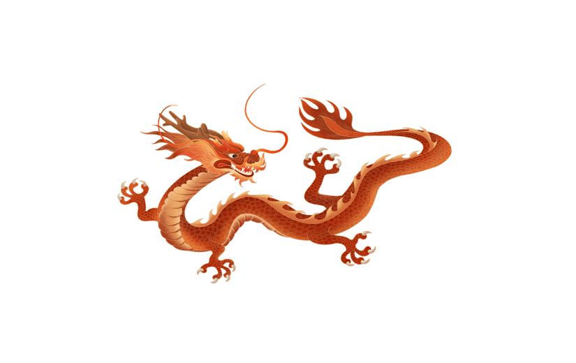 龙年春节新年过年新春生肖龙元素