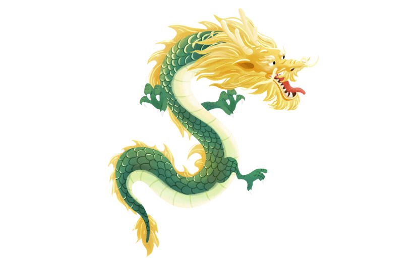 龙年春节新年过年新春生肖龙元素