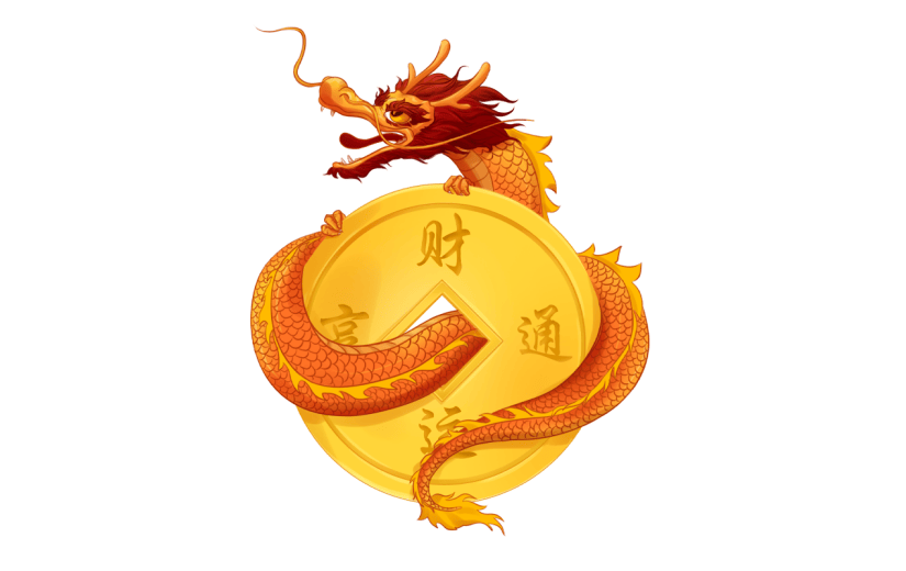 龙年春节新年过年新春生肖龙元素