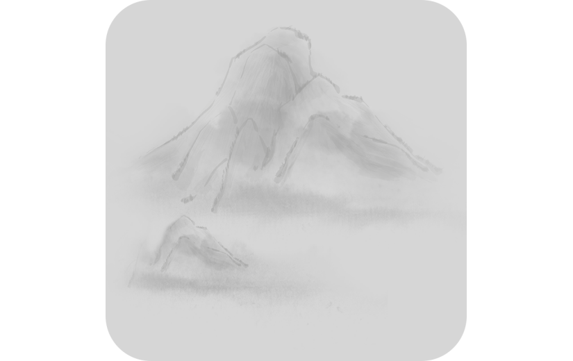 水墨-中国风山水场景贴纸
