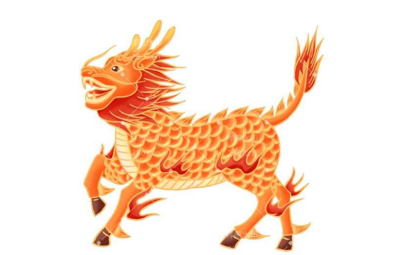 手绘-常见元素贴纸-神兽