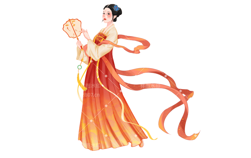 中国风-人物插画-古风人物