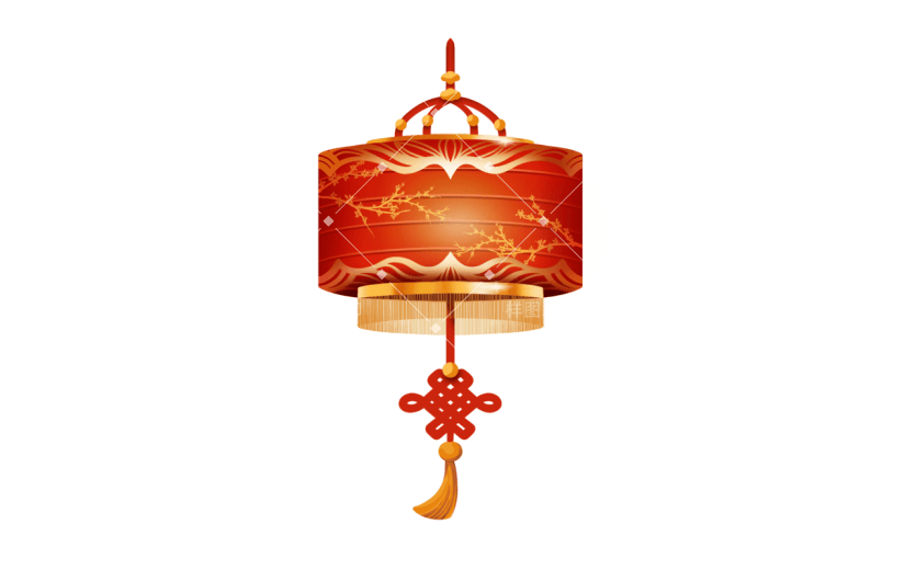 中国风喜庆新春红色灯笼新年元素1