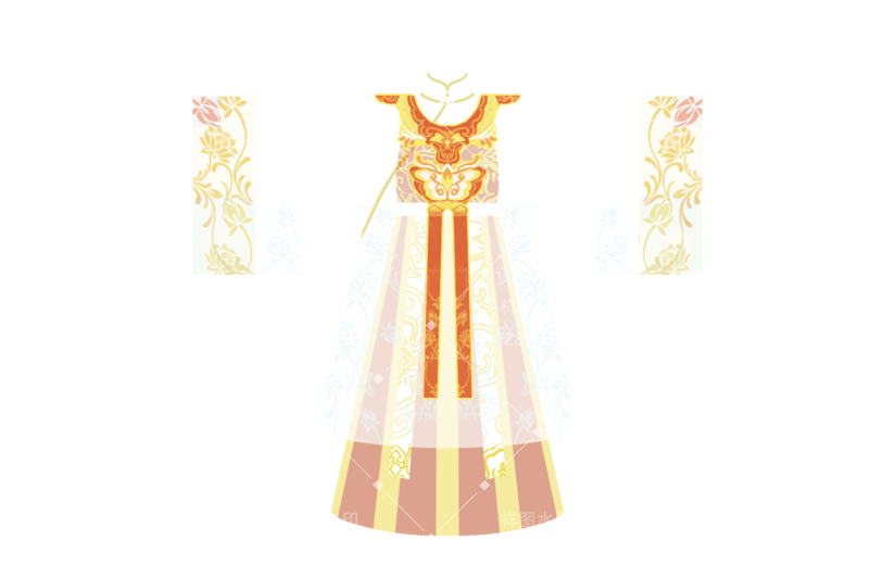 中国风-国潮汉服服饰单品贴纸8