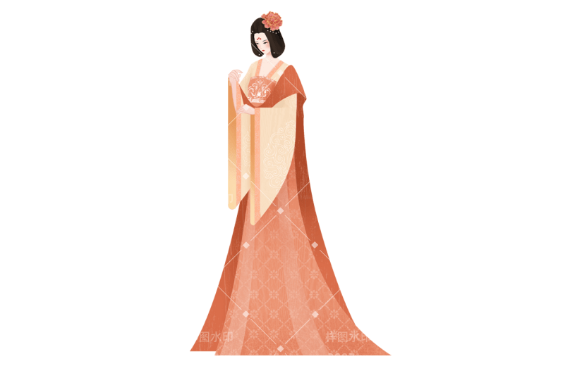 中国风-人物贴纸-古风美女