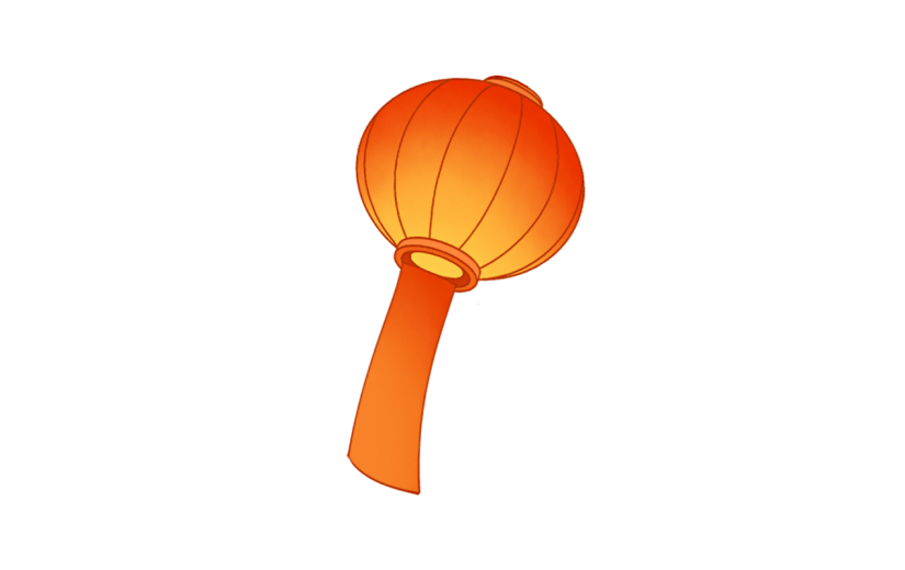 中国风国庆节灯笼元素贴纸