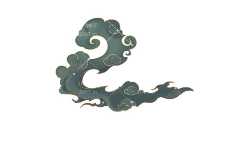 中国风祥云元素贴纸