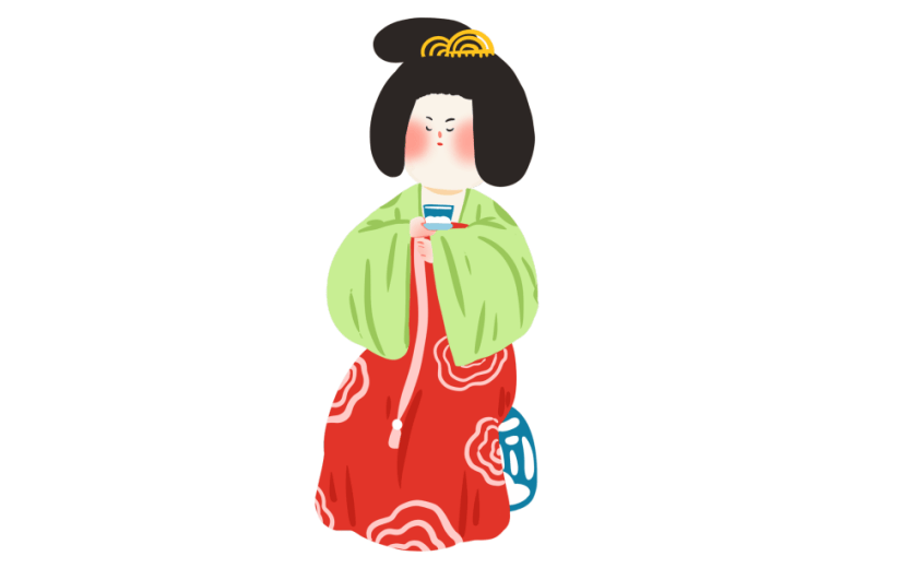 喝茶的Q萌唐仕女
