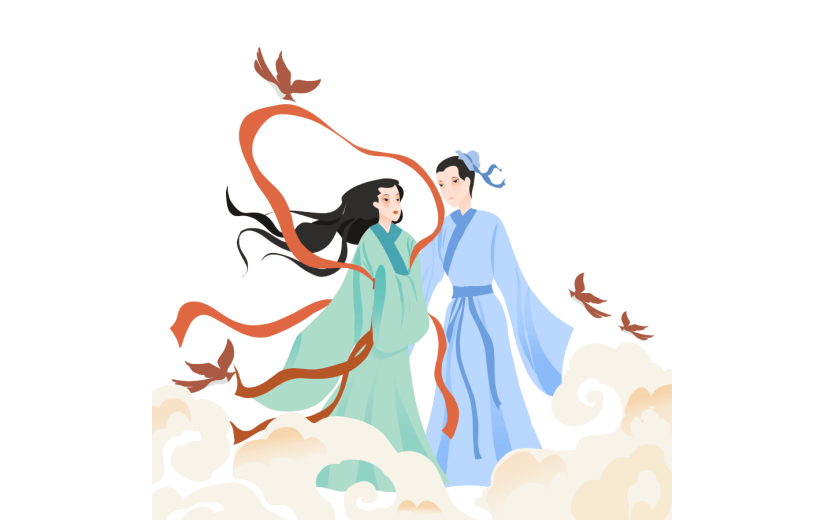 七夕古风约会牛郎织女