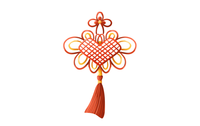 手绘-中国结元素装饰贴纸26
