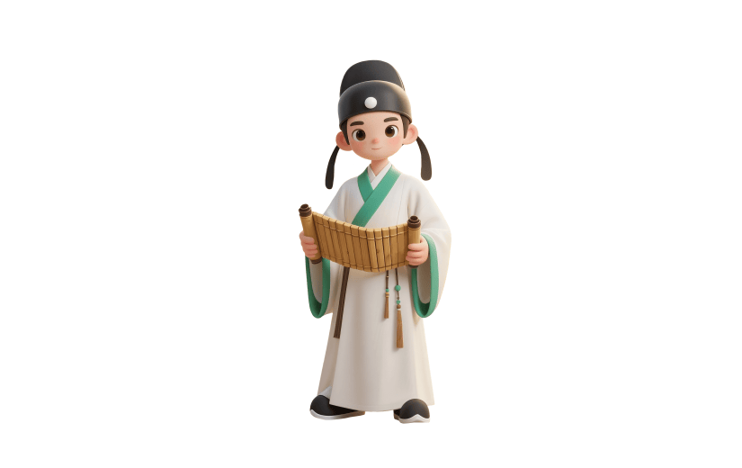 中国风3D可爱感古代官宦元素
