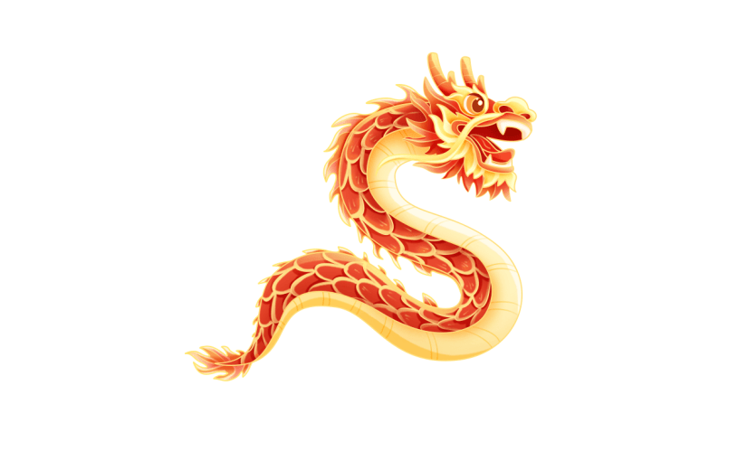 春节新年新春龙年中式中国风龙动物元素素材