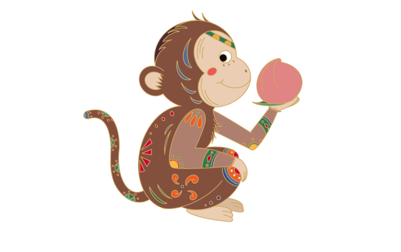 国潮风十二生肖贴纸2