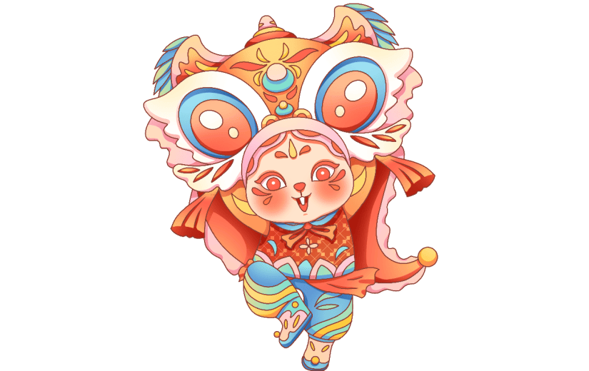 国风京剧-春节-兔子拟人传统元素2