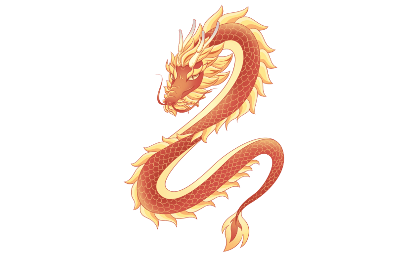 卡通感端午节龙元素贴纸