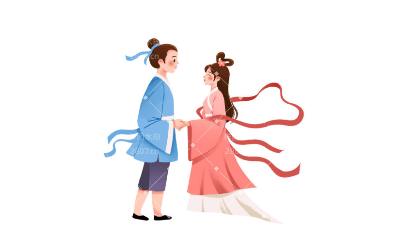 七夕情人节牛郎织女人物