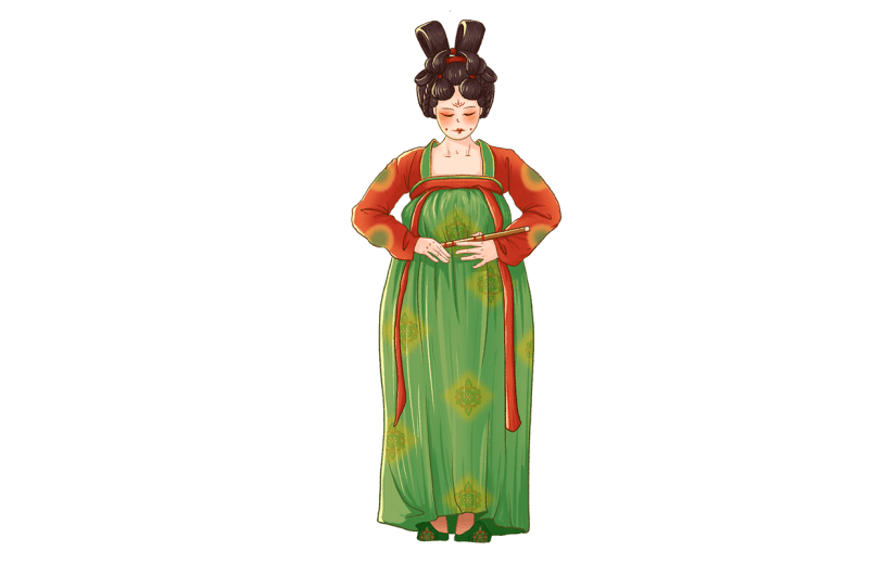 中国风仕女形象人物插画2