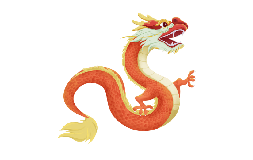 春节新年新春龙年中式中国风龙动物元素素材