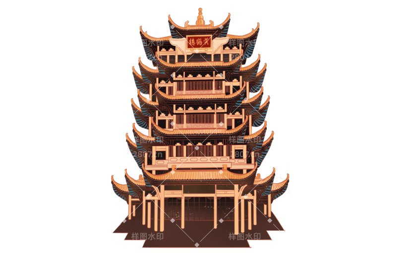 中国风-传统建筑-黄鹤楼