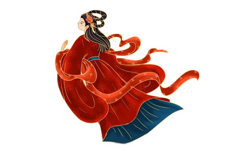 金边中国风七夕节元素贴纸1