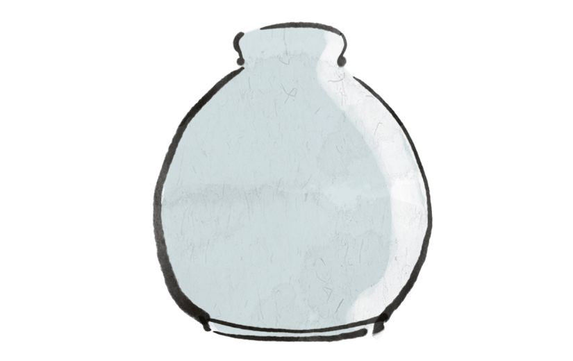 中国风-重阳节插画-瓷瓶