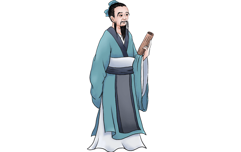 中国风教师节古装年迈老师贴纸