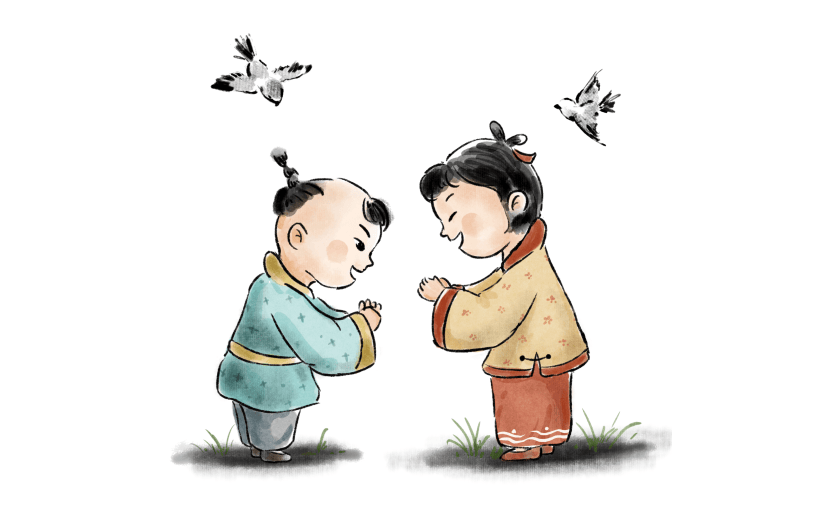 国学场景大尺寸贴纸2