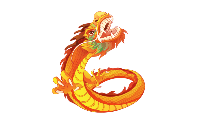 春节新年新春龙年中式中国风龙动物元素素材