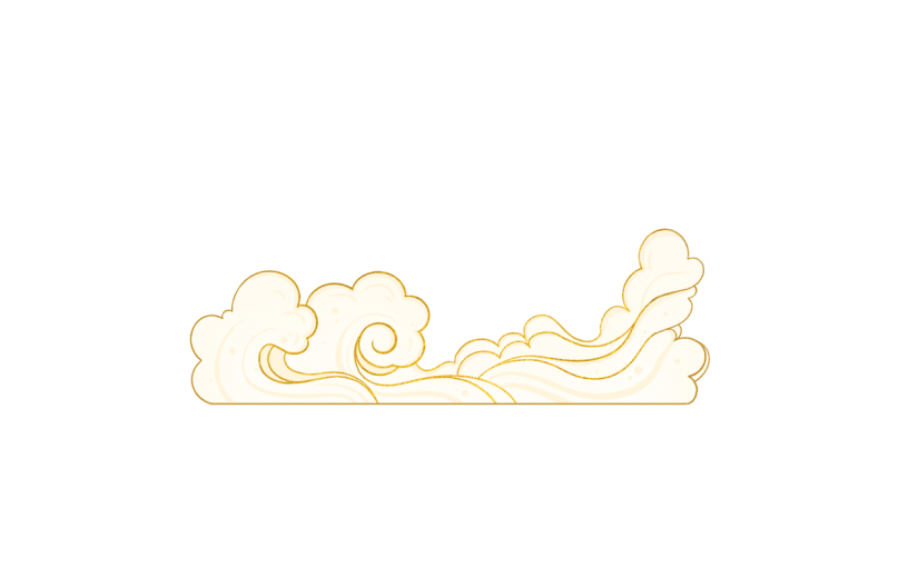 中国风重阳节祥云元素贴纸