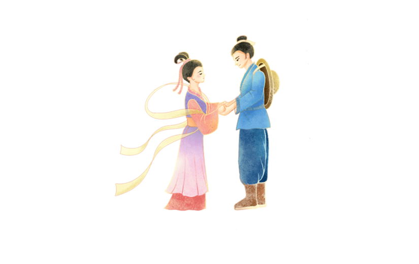 七夕情人节牛郎织女人物