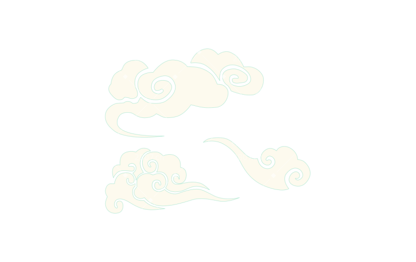 祥云元素中国风贴纸
