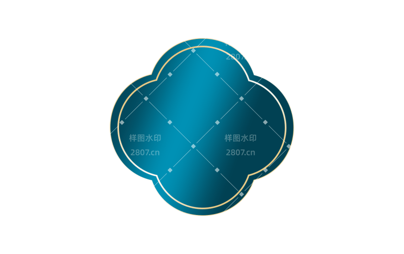 年货节电商促销蓝色标签元素素材
