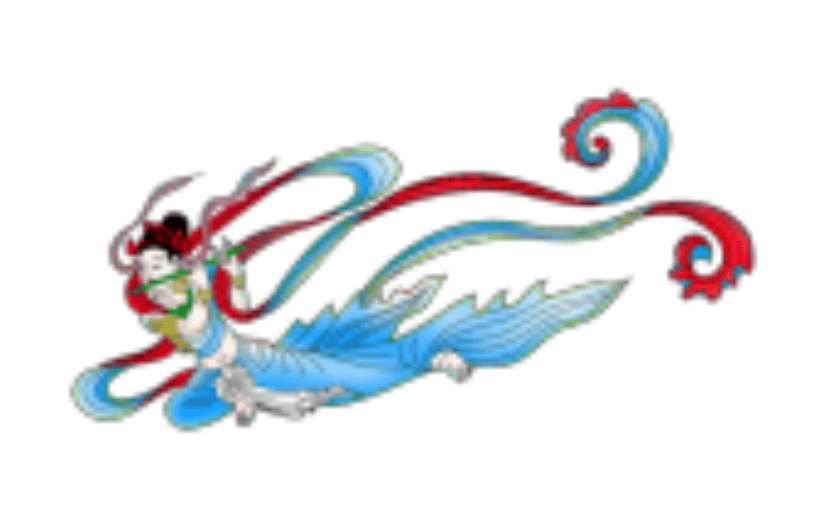 中国风敦煌莫高窟飞天仕女