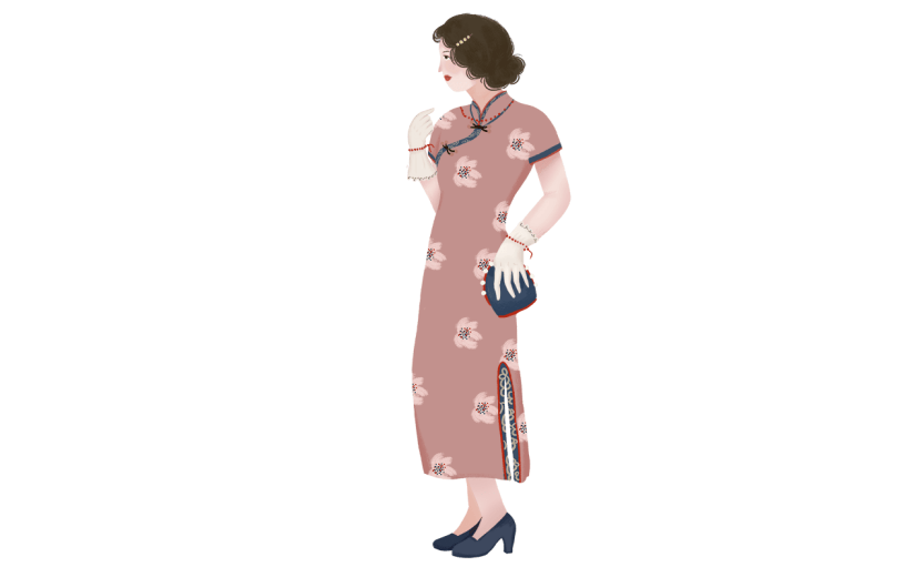 手绘-民国女子元素