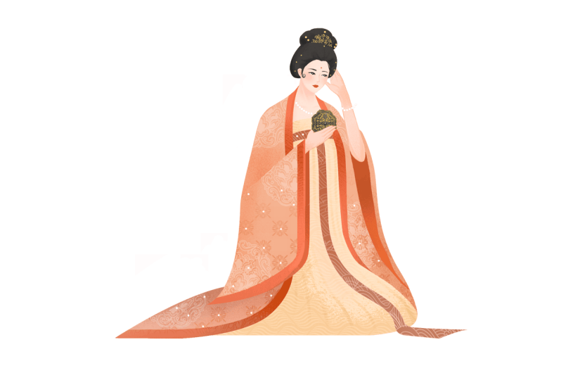 中国风-人物贴纸-古风美女