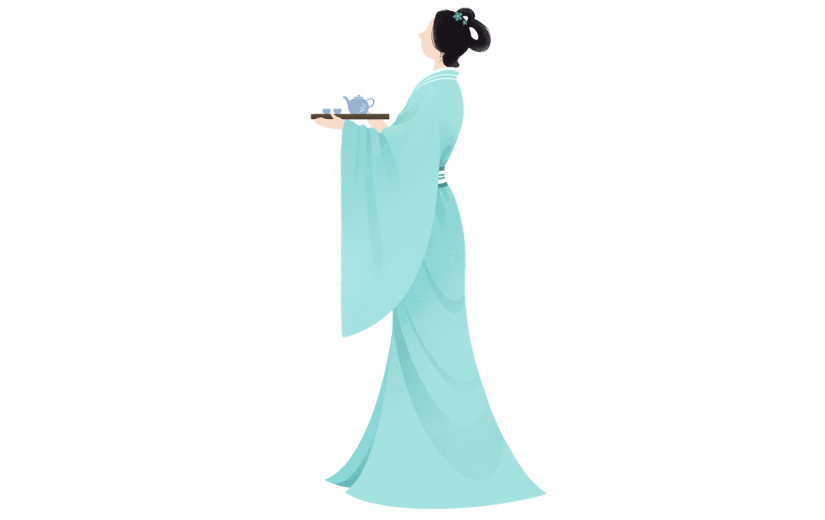 手绘中国风古风人物元素