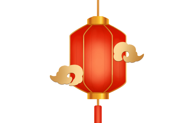中国风中式立体质感灯笼元素素材