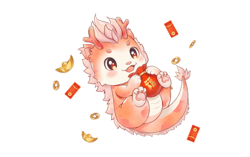 春节龙年新春新年过年除夕古风中国风龙元素素材