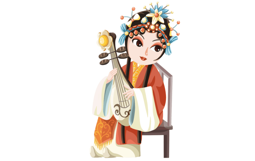 手绘-Q版京剧人物贴纸2