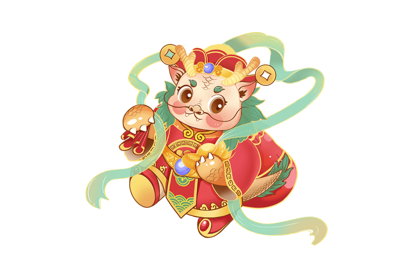 龙年春节新年过年中国风国潮龙元素