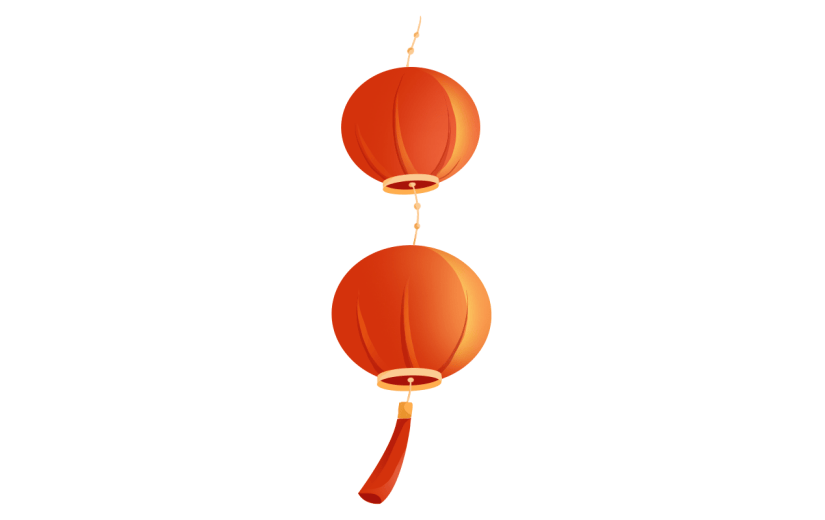 中国风-灯笼元素贴纸