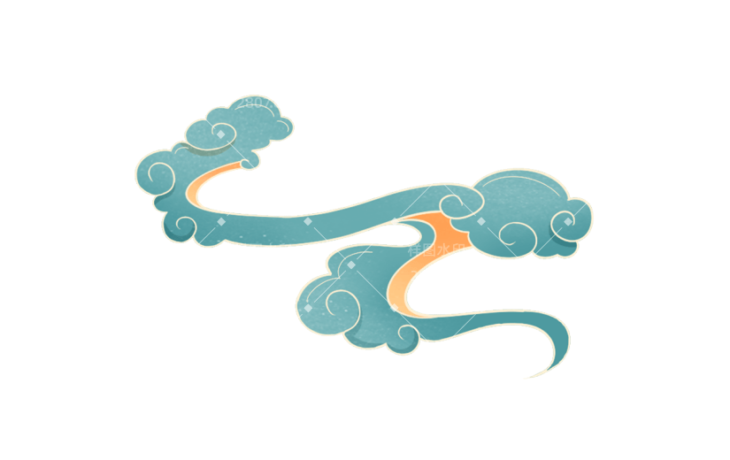 通用中国风国潮敦煌祥云云朵元素素材