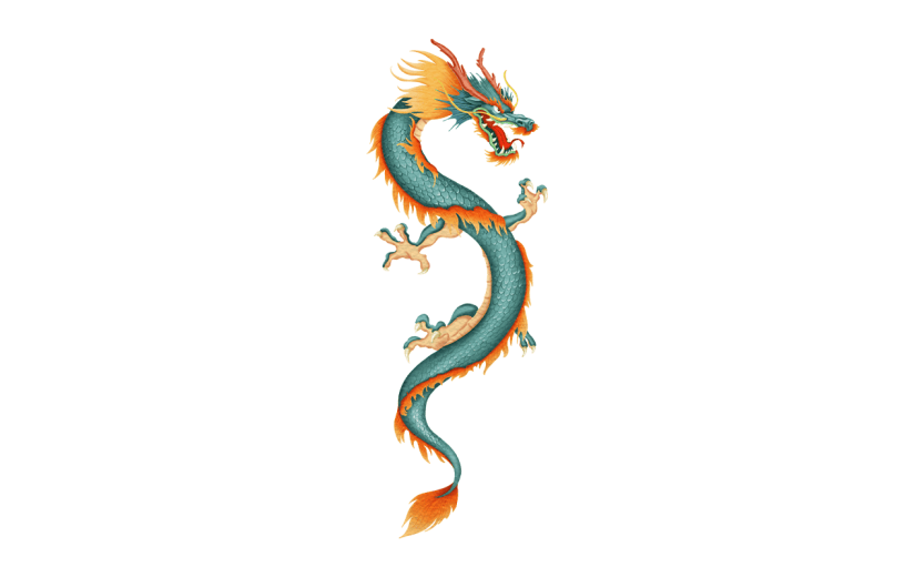 春节新年新春龙年中式中国风龙动物元素素材