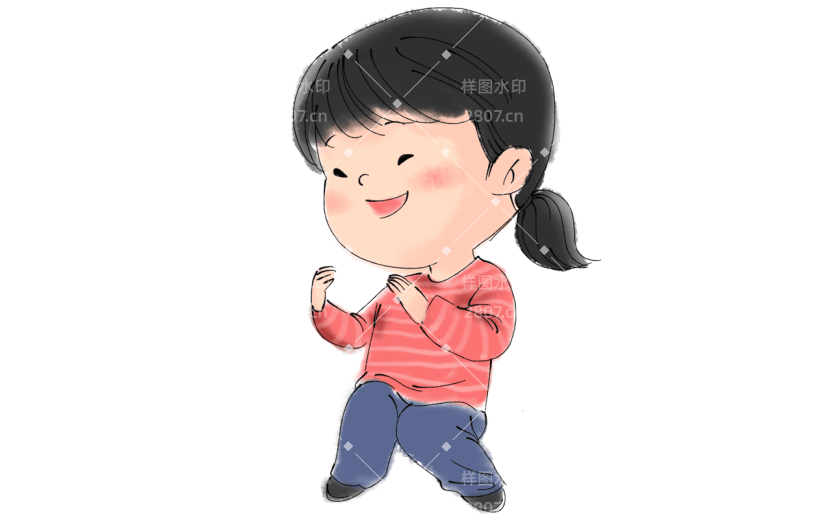 水墨-人物插画贴纸6