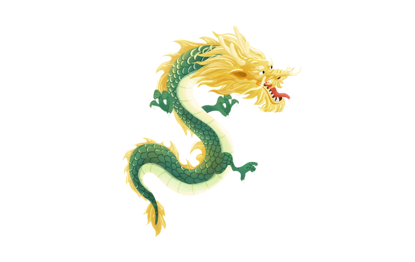 春节新年新春龙年中式中国风龙动物元素素材