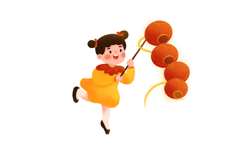中国风春节女性元素贴纸
